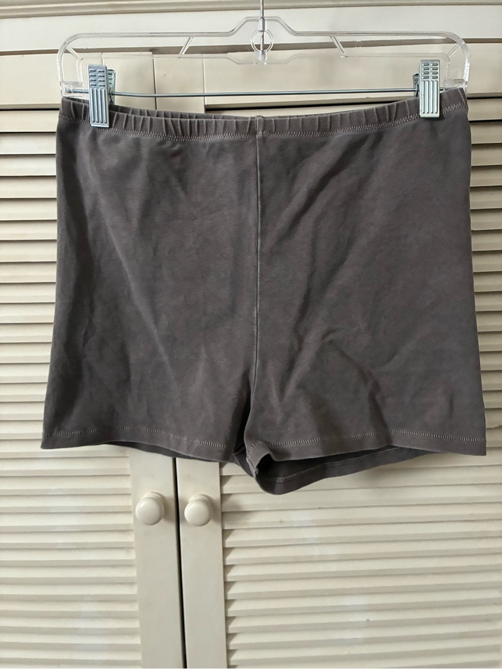 SKIMS Women's Stretch Bike Shorts in Charcoal